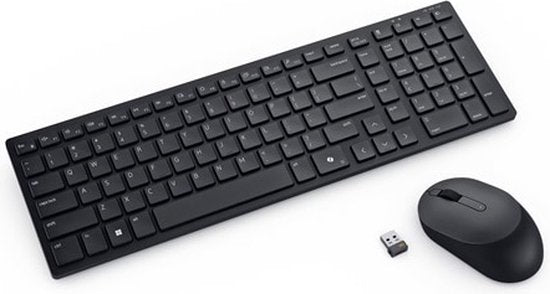 Clavier compact et silencieux DELL Pro et souris silencieuse - KM555 - Belge (AZERTY)