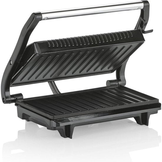 Grill de table Tristar - GR-2846 - 700 W - Appareil à croque-monsieur - Surface de cuisson 22,5 x 14 cm - Aluminium
