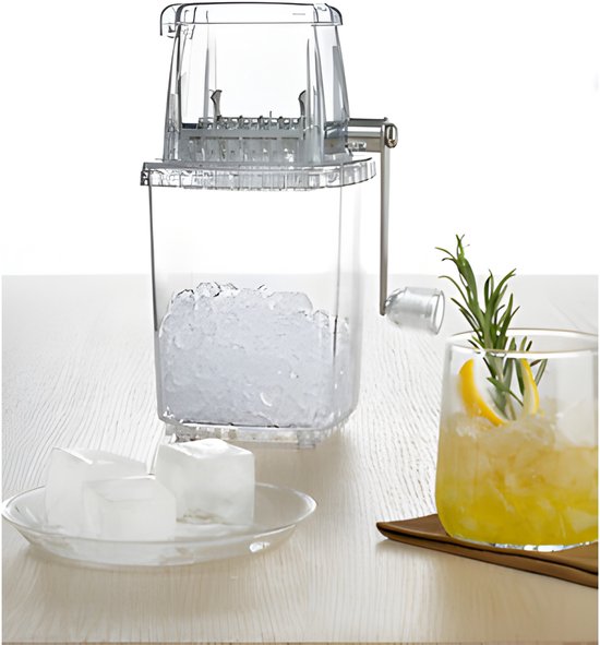 Secret de Gourmet Broyeur à glace / concasseur à glace - avec couvercle - transparent - manuel