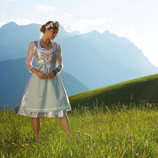 Dressforfun Midi-Dirndl Oberammergau modèle 2 XL - déguisement costume halloween déguisement fête de carnaval déguisement fête de carnaval - 304628