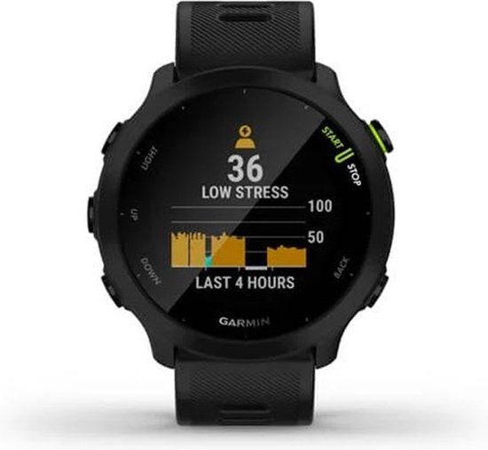 Garmin Forerunner 55 - Montre de sport avec GPS - Idéale pour la course à pied - 42 mm - Noir