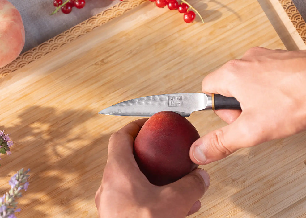 Ensemble de couteaux KOTAI Starter, 2 pièces – Acier San-Mai AUS-10 – Bois de pakka noir