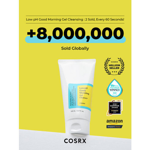 COSRX Low pH Good Morning Gel Cleanser – Nettoyant doux pour le visage – pH 5