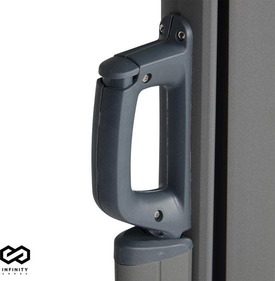 Brise-vent extensible Infinity Goods - 300 x 140 cm - Anthracite – Enroulable – Extensible – Protection contre le vent et le soleil – Intimité pour le jardin, le balcon, la plage et la terrasse