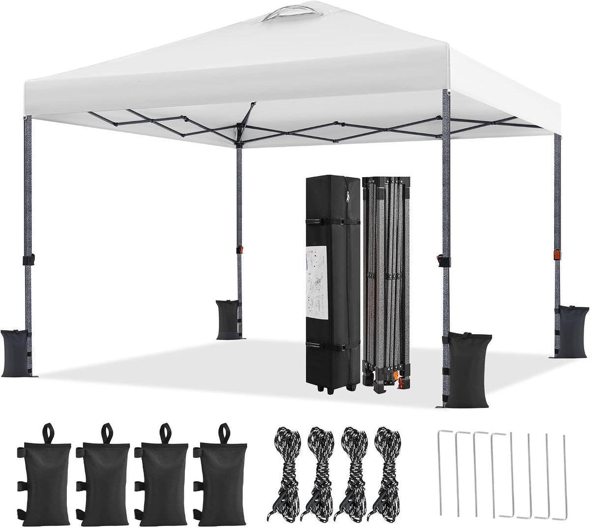 Pavillon pliable Yaheetech - 3 × 3 m - blanc