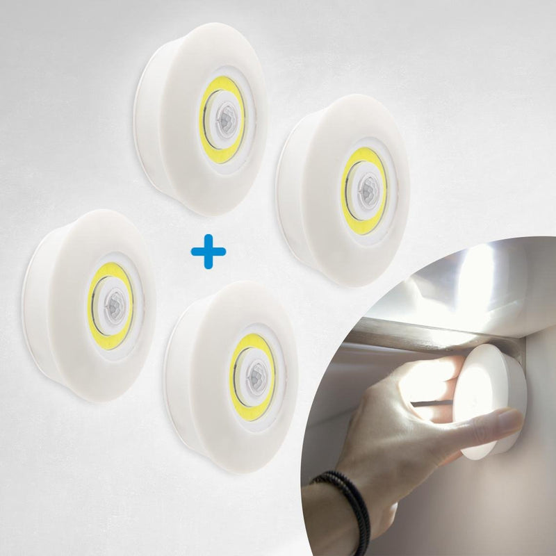 Ensemble de plafonniers et appliques murales LED HandyLUX - Installation sans fil - Avec détecteur de mouvement - Lot de 4 lampes