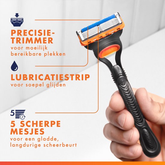 Lames de rasoir Gillette Fusion5 pour hommes - 28 pièces - Emballage en carton à glisser dans la boîte aux lettres