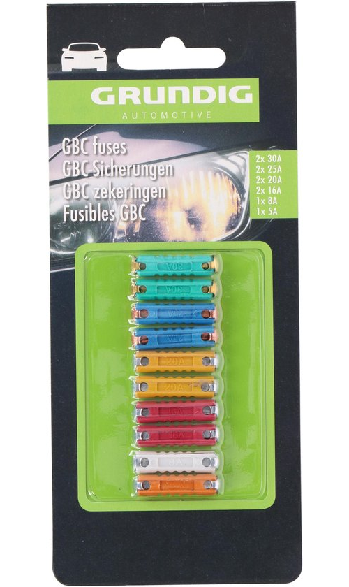 Fusibles voiture - GBC - 10 pcs - Grundig