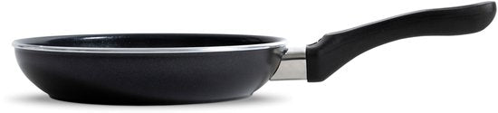 Ensemble de poêles BK Vivid, 2 pièces - 24/28 cm - Revêtement antiadhésif sans PFAS – Poêle compatible induction – Poêle en céramique - Résistante au four jusqu'à 160 °C – Poignées froides - Noir