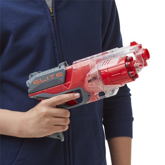 NERF Elite Disruptor - Transparent/Rouge