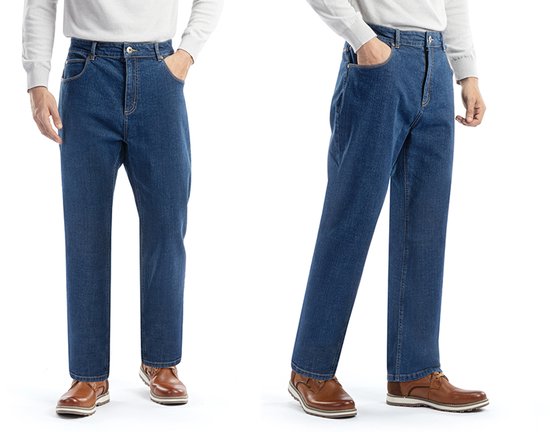 Milanoro - Jean stylé pour homme - Noir-bleu - L31 - L32