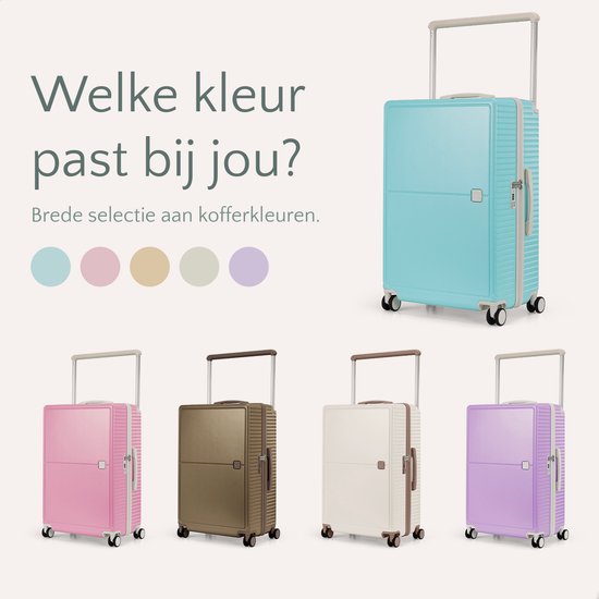 Skycases City Walker - Valise de voyage moyenne 77L - Légère et résistante - Roues pivotantes à 360° - Serrure TSA originale - Housse de protection et pochette humide incluses - 66 x 45 x 26 cm - Bleu Tiffany