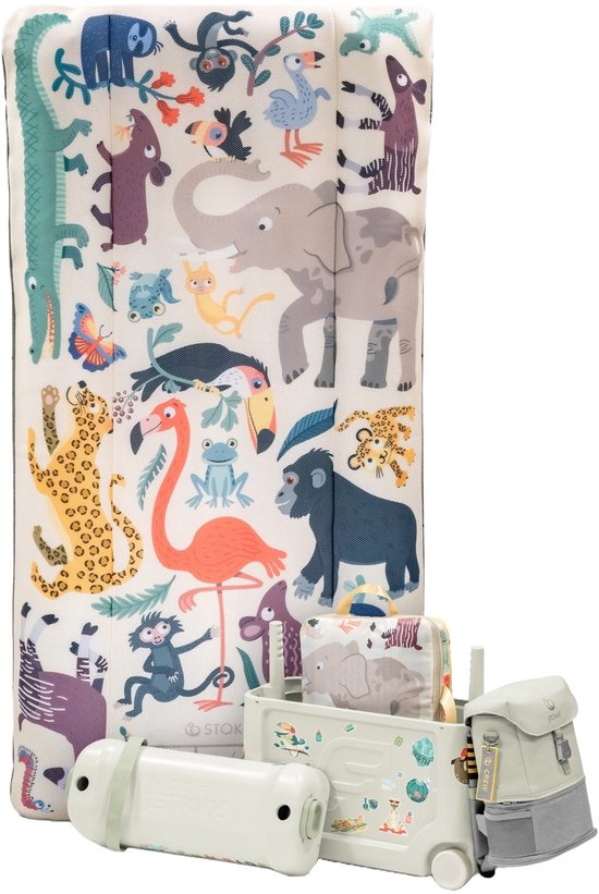Stokke® JetKids™ Cloudsleeper - Matelas de voyage 150 cm (Animal Family)