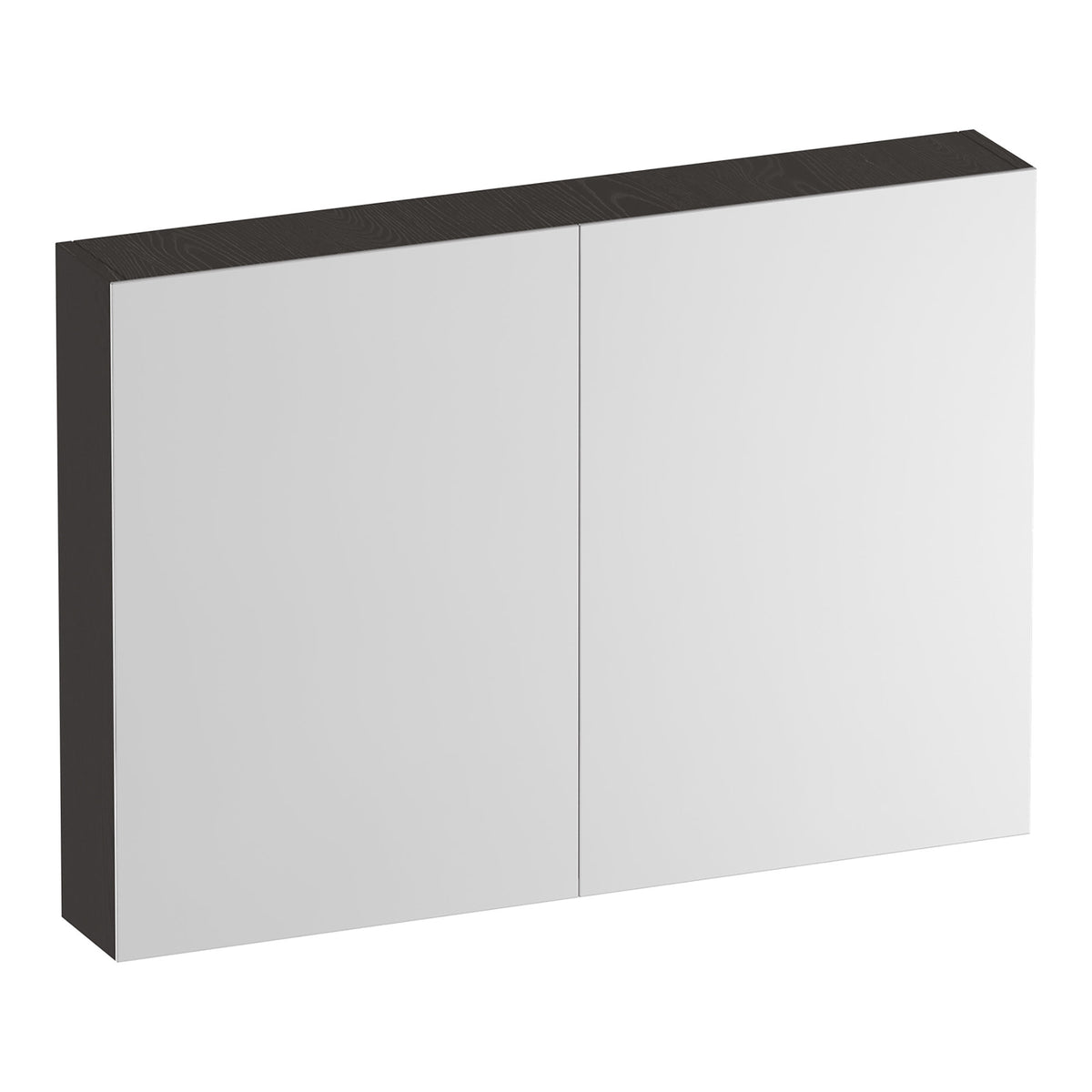 Armoire de toilette Brauer Impress Deluxe 99 x 70 cm - Éclairage LED à l'intérieur et en bas - Timber Anthracite