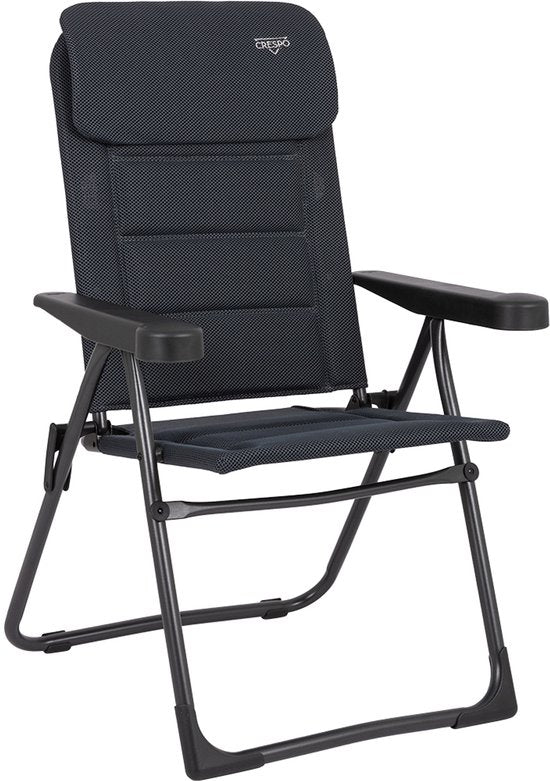 Crespo - Chaise pliante - AP/213 - Air-Deluxe - Extra compacte - Gris - Modèle 2025