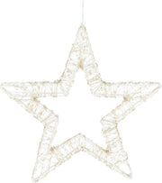 Luca Lighting Pendentif étoile avec éclairage LED blanc chaud - Ø36 cm - Métal - Blanc