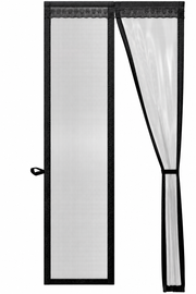 O'DADDY® Moustiquaire de porte Deluxe FIBER - Moustiquaire magnétique - Pour les portes neuves et standard - Installation facile - Moustiquaire noire - 100 x 220 cm
