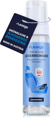 Nettoyant pour cuir Licargo - 200 ml - Mousse nettoyante pour cuir lisse et simili-cuir