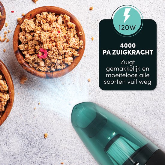 STAUS&BACH Supernova - Aspirateur à main pour poils d'animaux et liquides - Aspirateur à main léger pour la voiture - Noir