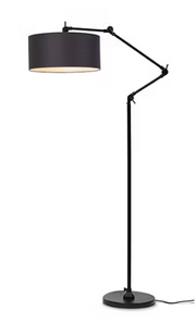 It's About Romi Lampadaire Amsterdam - Textile noir - 190 x 47 x 70 cm