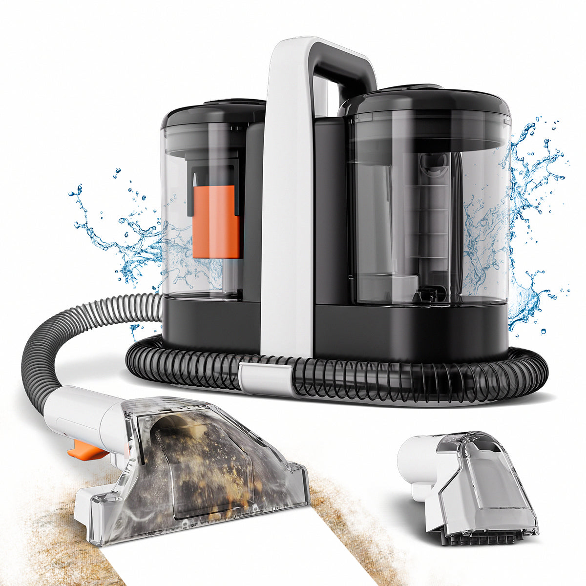 Aspirateur à main Omeser W07 pour moquette, 600 W, 15 kPa, avec fil, nettoyage humide pour canapés, animaux de compagnie et voiture