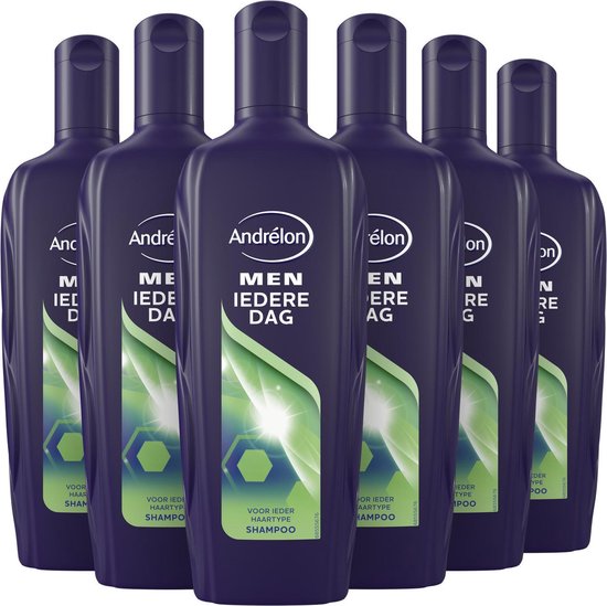 Shampoing Andrélon Men « Tous les jours » - 6 x 300 ml - Lot économique