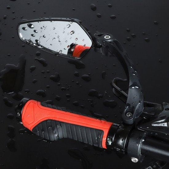 Rétroviseur vélo gauche - TIKKENS® - Ajustable - Design universel - Noir