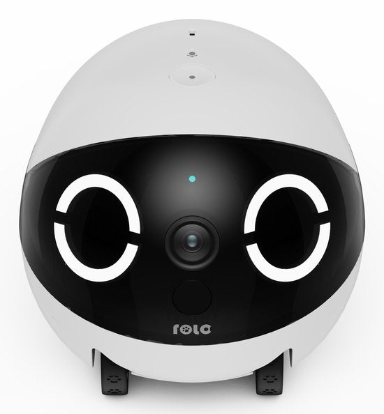 Enabot ROLA Mini - Robot intelligent pour animaux de compagnie - Caméra 2304 x 1296 - Batterie 5000 mAh
