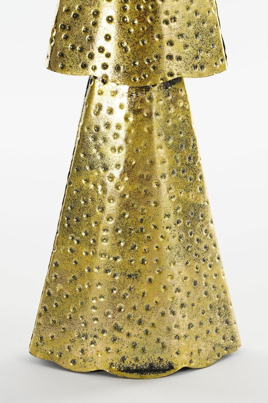 Sapin de Noël de la Maison des Saisons - L15 x L8 x H68 cm - Métal - Or