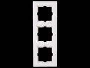 Cadre de recouvrement Kopp Athenis - Blanc brillant - 3 pièces