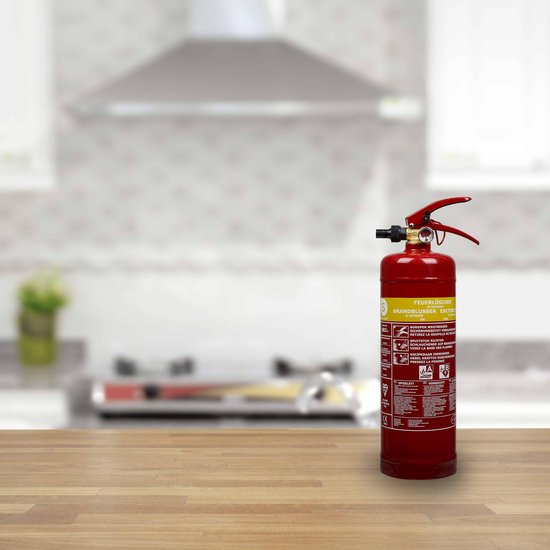 Smartwares 10.014.97 Extincteur - 2 litres - Mousse - Avec support de suspension - Classe de feu AB - Certifié BSI