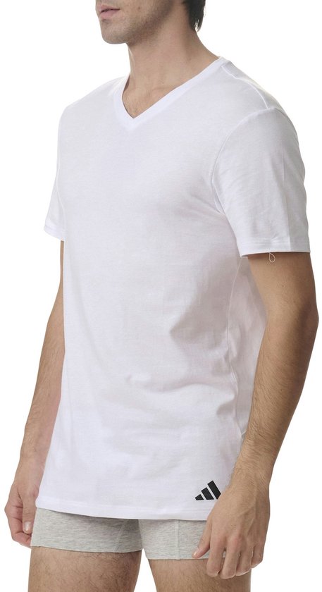 T-shirt à col en V Adidas pour homme (lot de 3) - Taille XXL
