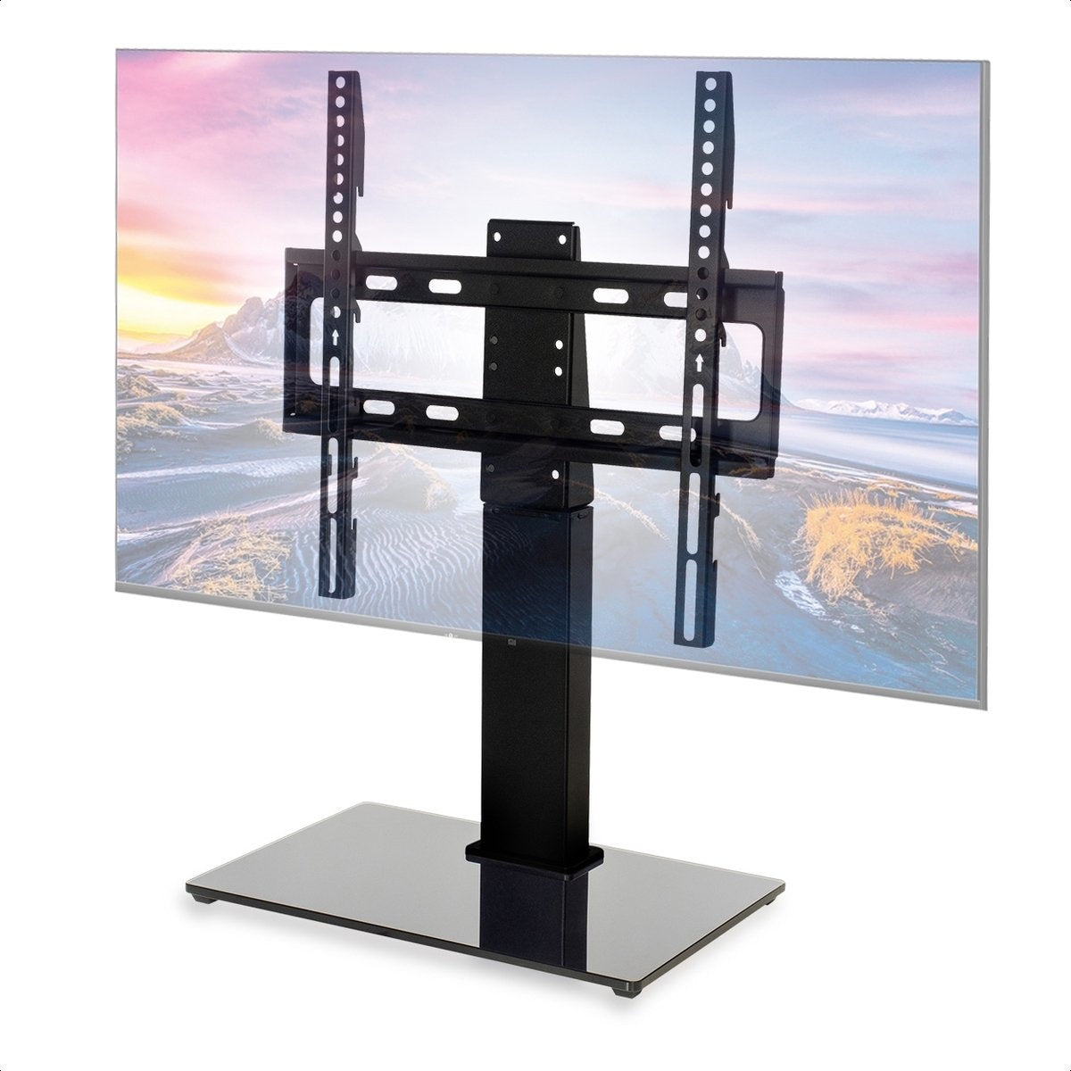 Auronic TV Stand - Pied TV - Rotatif - Réglable - Inclinable - 26 à 55 pouces - Noir