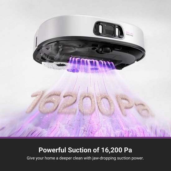 Eureka - J15 Pro Ultra white - Robot aspirateur avec fonction de lavage - station de recharge autonettoyante