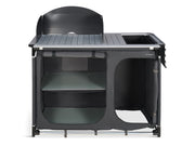 Cuisine de camping Trvlmore avec pare-vent et évier - 120 x 120 x 83 cm