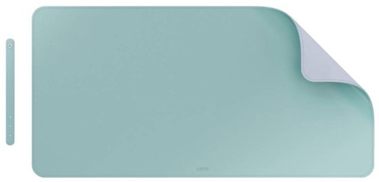 Grand tapis de bureau Leitz 80 × 40 cm – Antidérapant – Tapis de bureau – Imperméable – Pour clavier et souris – Menthe