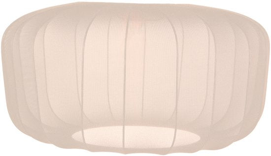 Abat-jour K41931S Ø 60 cm - Tissu beige crème - Design artisanal - Anne Light Home