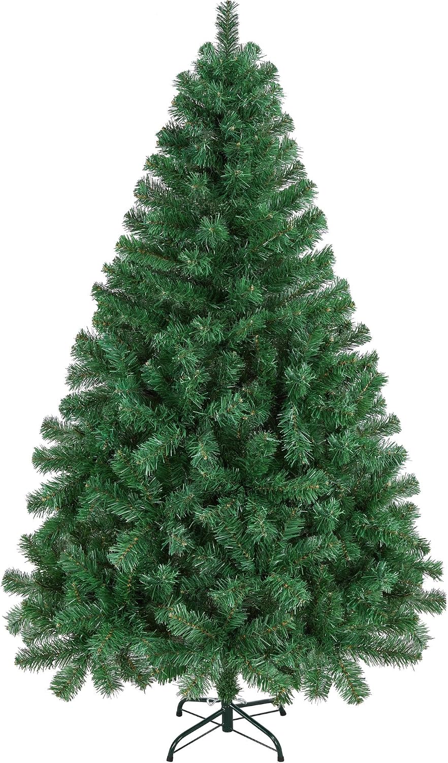 Sapin de Noël artificiel aheetech - 182 x 93 x 93 cm - Vert - 528 branches