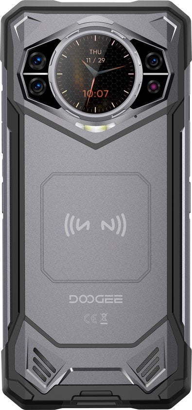 Doogee S200 NL – 6,72 pouces – Smartphone robuste – 12 Go + 20 Go de RAM – 256 Go de ROM – 10 100 mAh – Android 14.0 – Gris