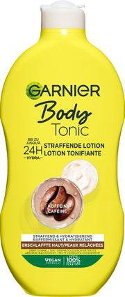 Garnier Body Tonic Lotion raffermissante pour le corps - Hydrate jusqu'à 24 heures - À la caféine - Rend la peau plus ferme et plus lisse - 400 ml