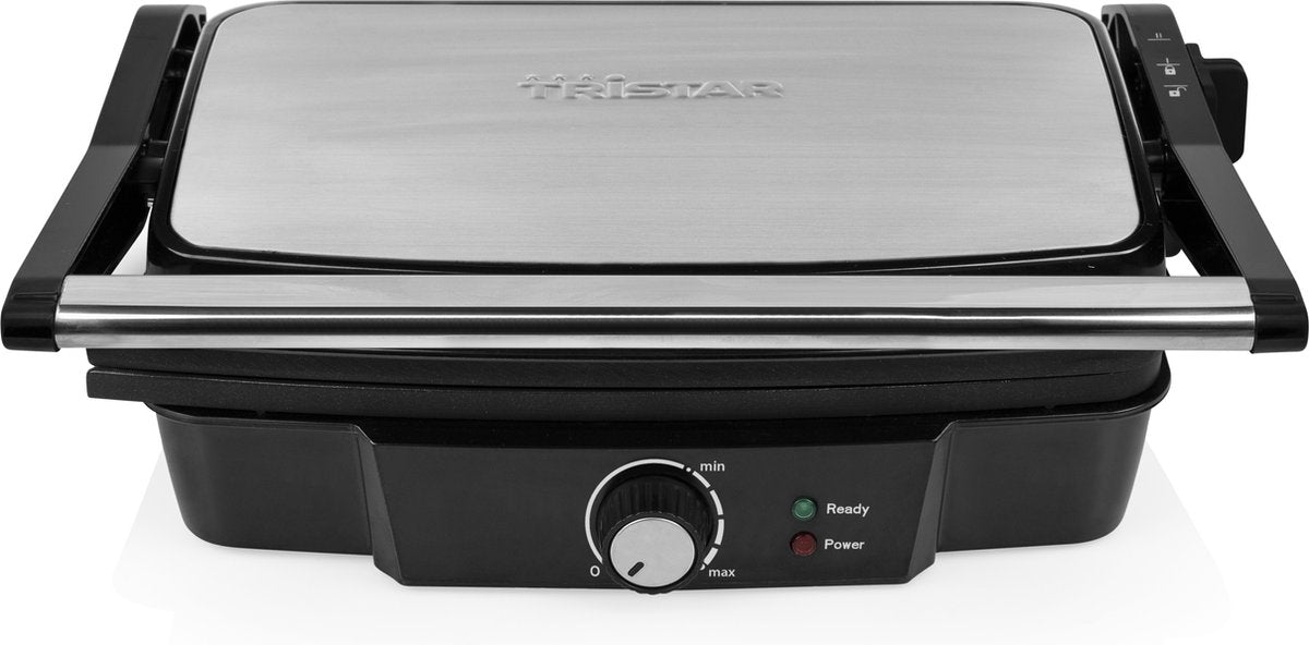 Grill de table Tristar PD-4958B - 1 000 W - 23 x 14,5 cm - Noir