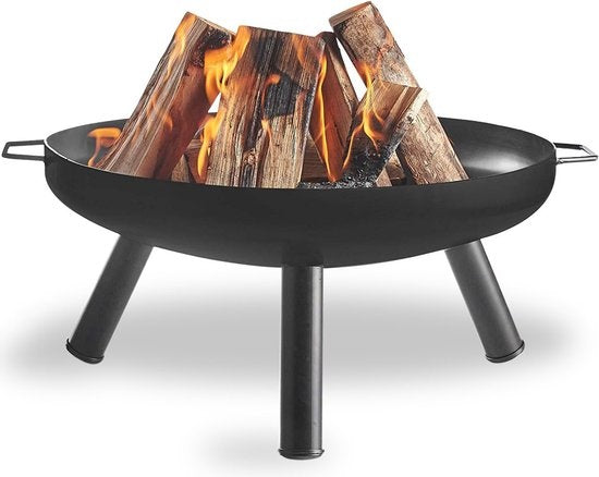 Goliving Outdoor Fire Bowl - Panier à feu - Cheminée de jardin - Cheminée d'ambiance - Chauffage de terrasse - Acier - Ø 60cm