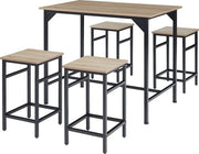 tectake - set de table bistro / set de table de bar Edinburgh industrial light - 404307