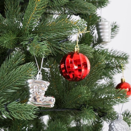 Sapin de Noël artificiel Casaria - 140cm Lumières de Noël 100 LEDS - Vert