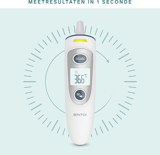 BINTOI X210 - Thermomètre auriculaire - Thermomètre de fièvre - Indicateur de température