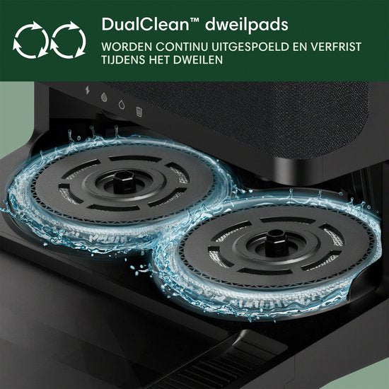 iRobot Roomba® Plus 405 Combo Robot + station de recharge Autowash™ - Robot aspirateur avec fonction de lavage - Noir - G1850
