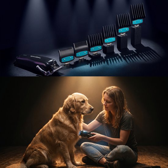 Tondeuse pour chiens à poil épais - Tondeuse pour chiens - Kit de tonte pour chiens - Tondeuse pour chats et animaux