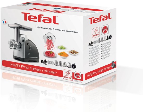 Tefal HV8 NE6888 - Hachoir à viande - 1 800 W - Compact - Accessoires inclus