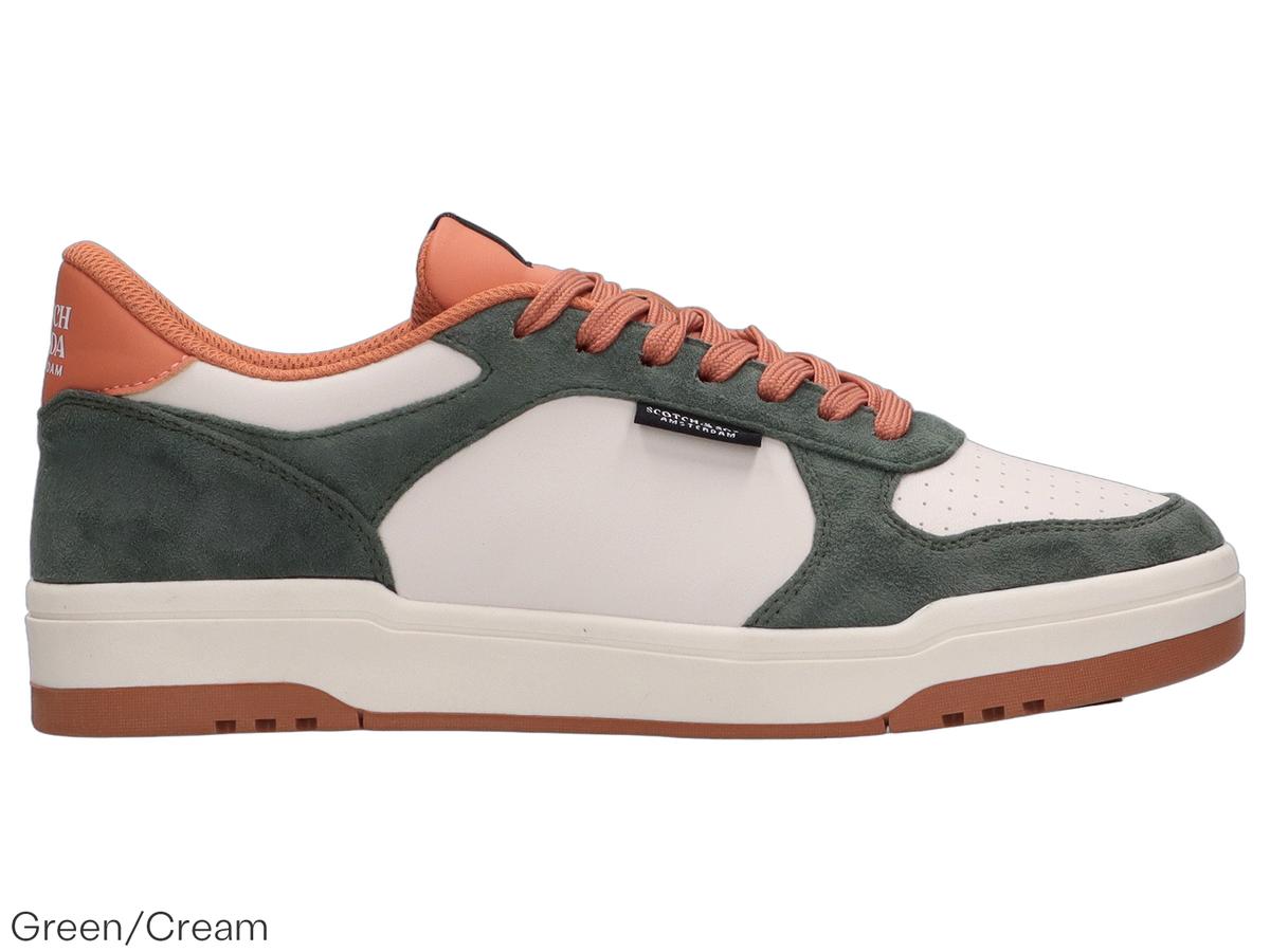 Baskets Scotch & Soda Crout - Design sportif et élégant - taille 42 - Vert/Crème