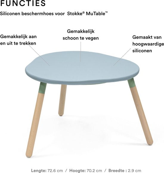 Housse en silicone Stokke® MuTable™ V2 - Bleu ardoise